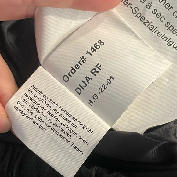 MAURITIUS 100% Lamb Leather DIJA LEATHER SHORTS size 8 - Picture 7 of 11